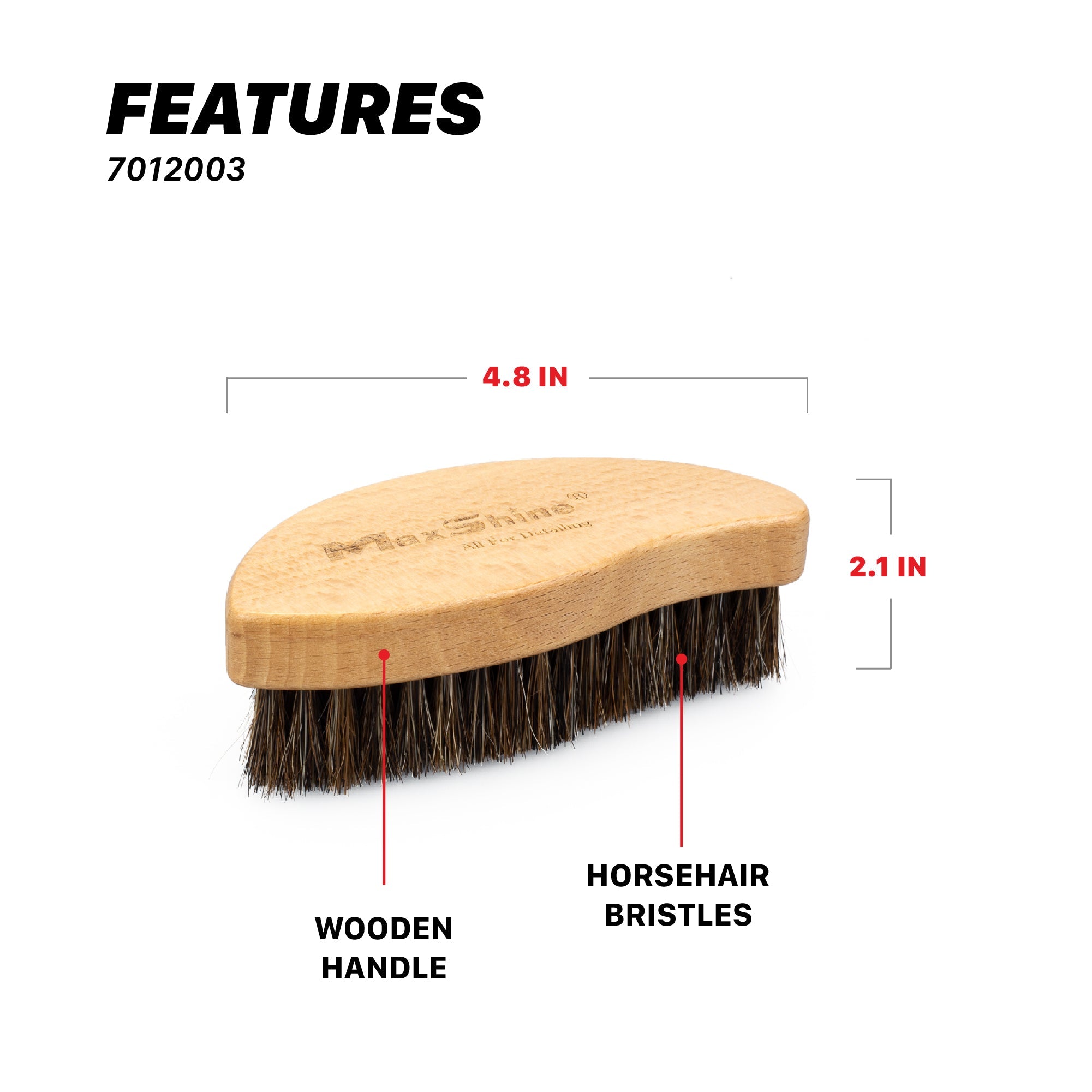 Brush for Cleaning Car Interior | Ergonomic Interior Detailing Brush