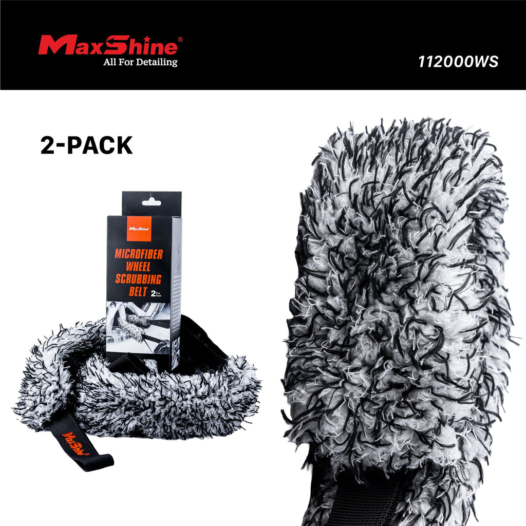 Microfiber Wheel Scrubbing Belt - 2 Pack