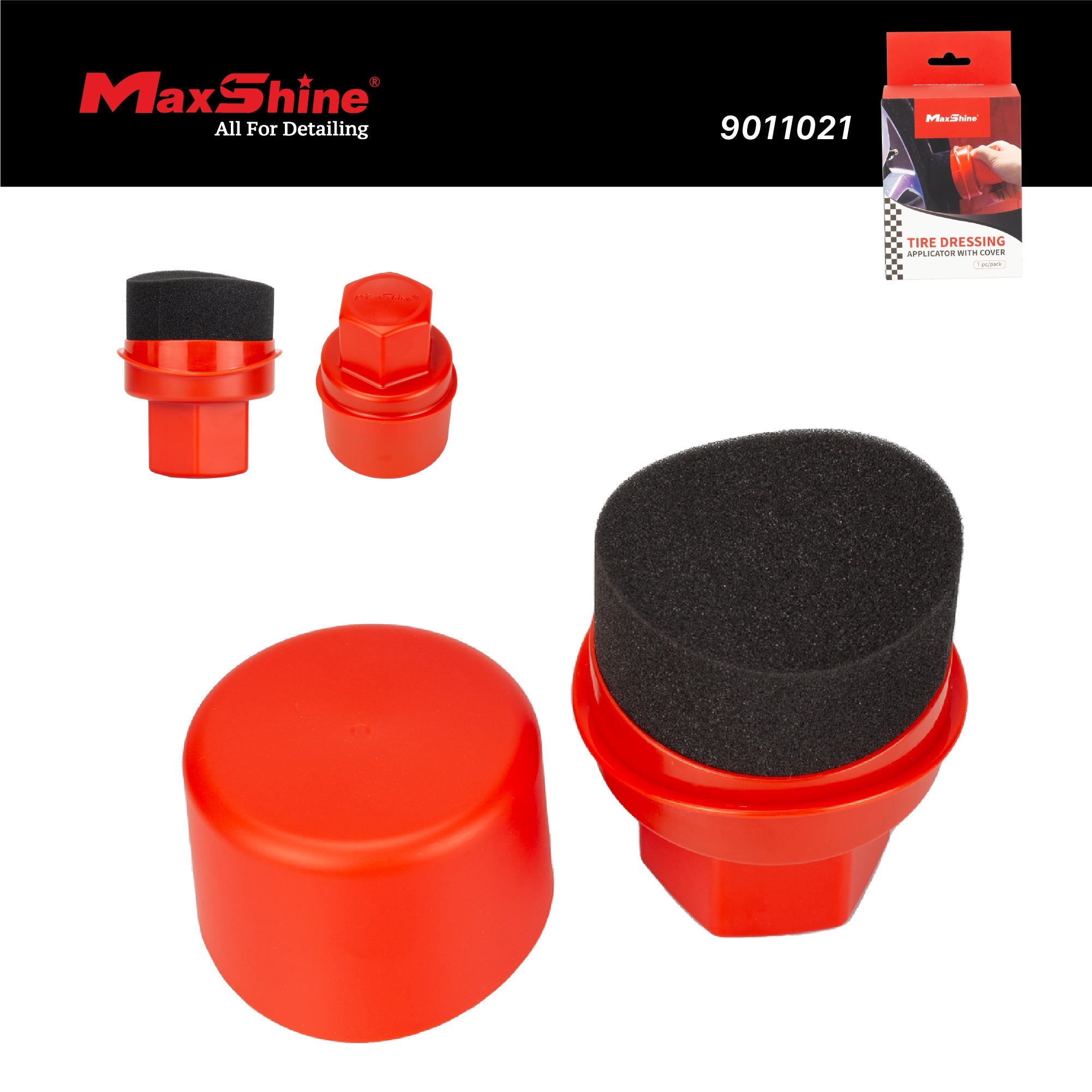 Tire Shine Applicator | Dressing Applicator with Cover