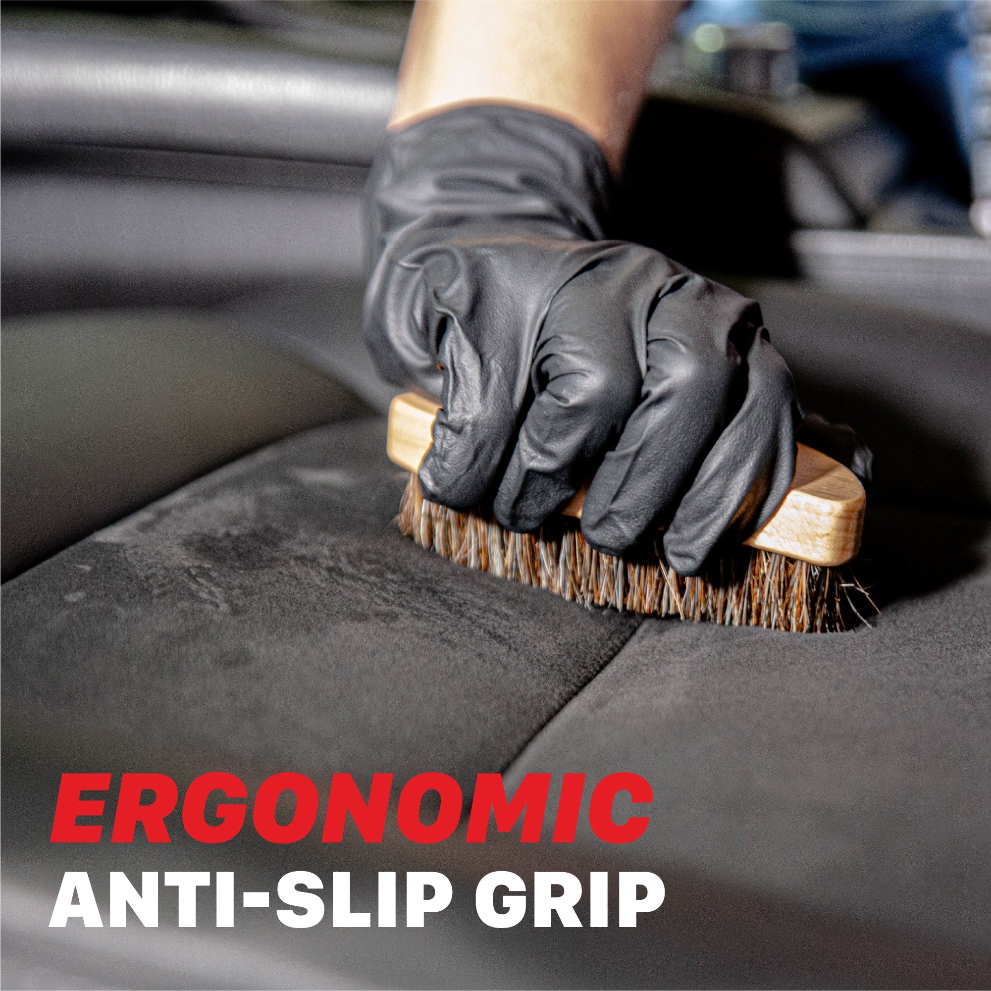 Brush for Cleaning Car Interior | Ergonomic Interior Detailing Brush