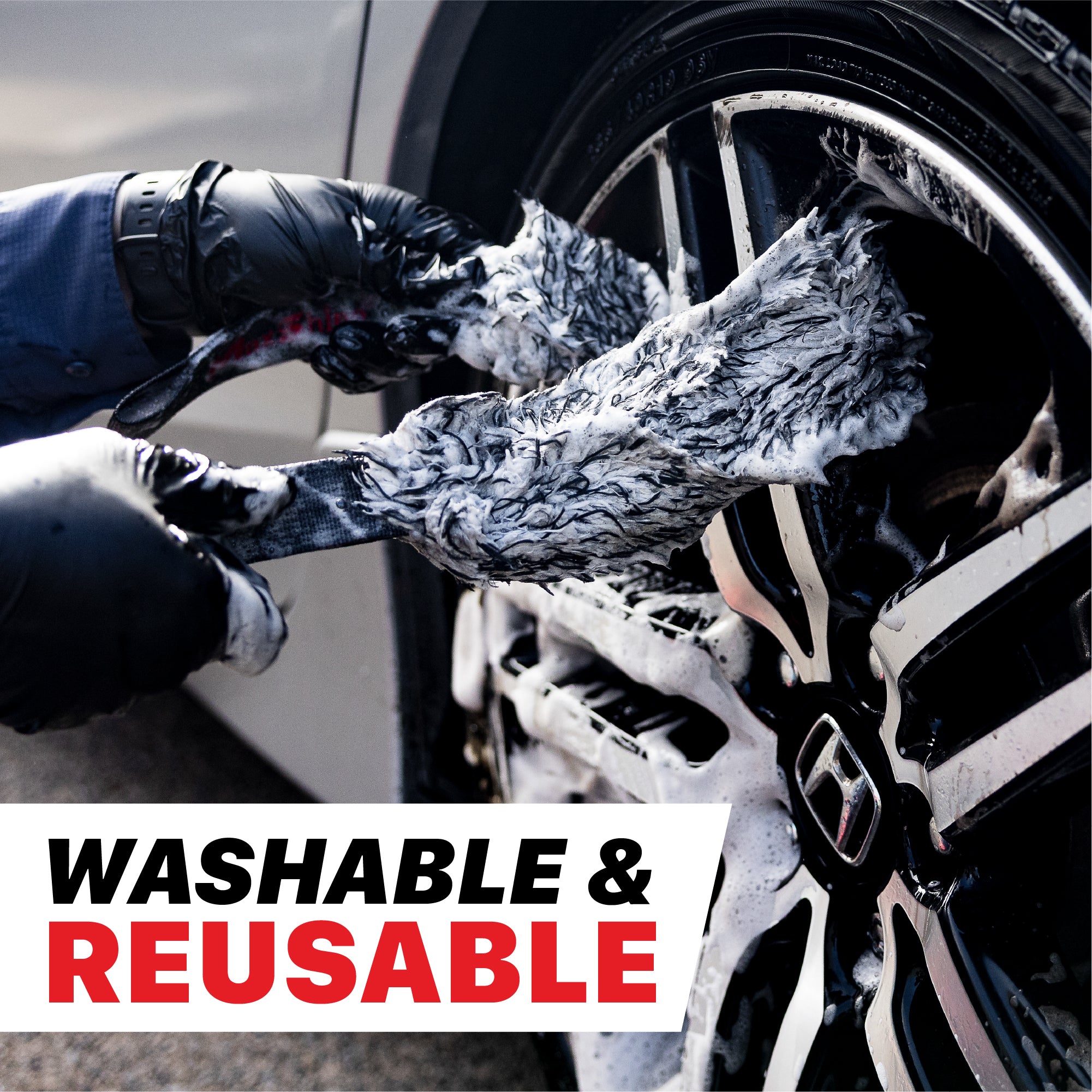 Microfiber Wheel Scrubbing Belt - 2 Pack