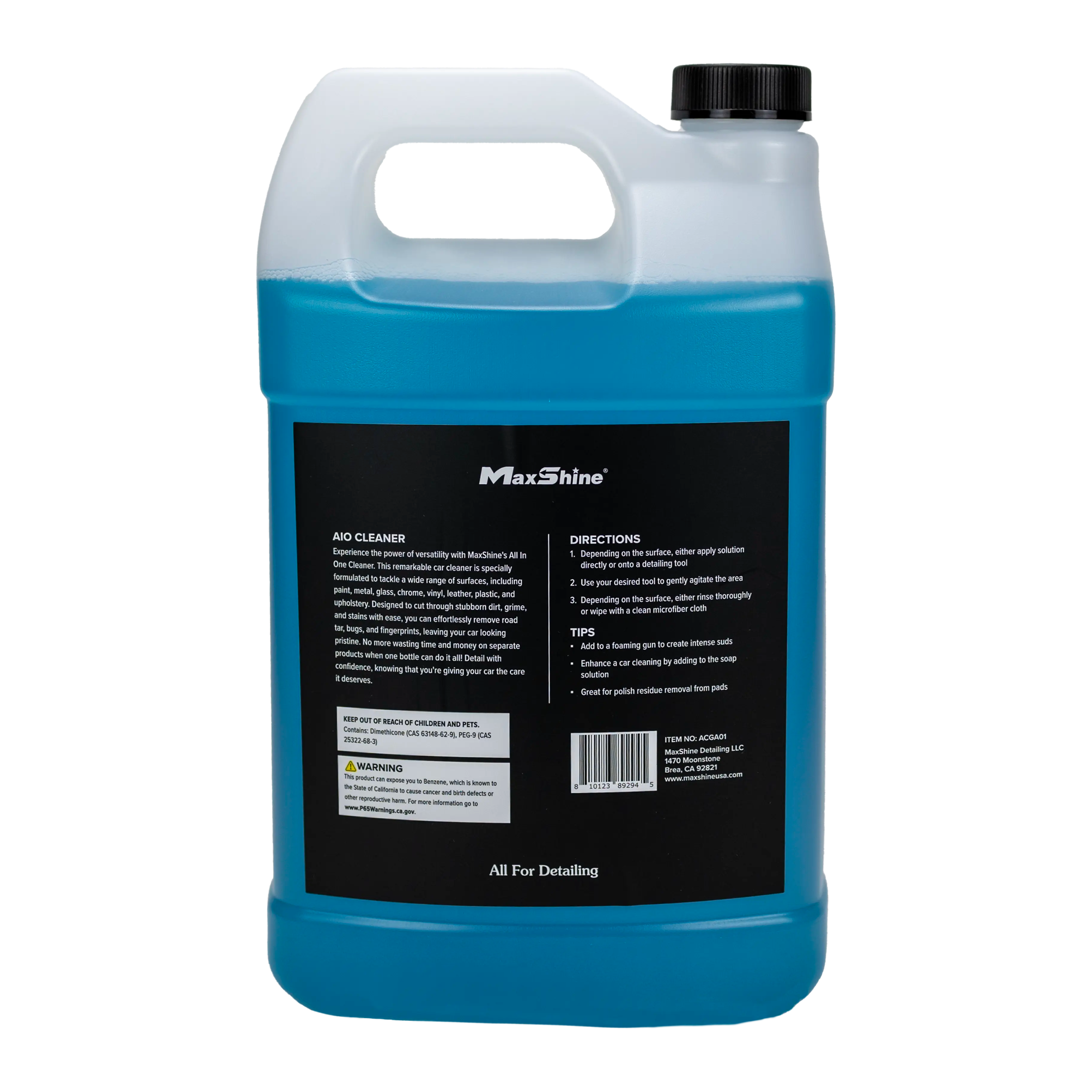 Interior Car Cleaner | AIO Cleaner - 16oz, 1gal