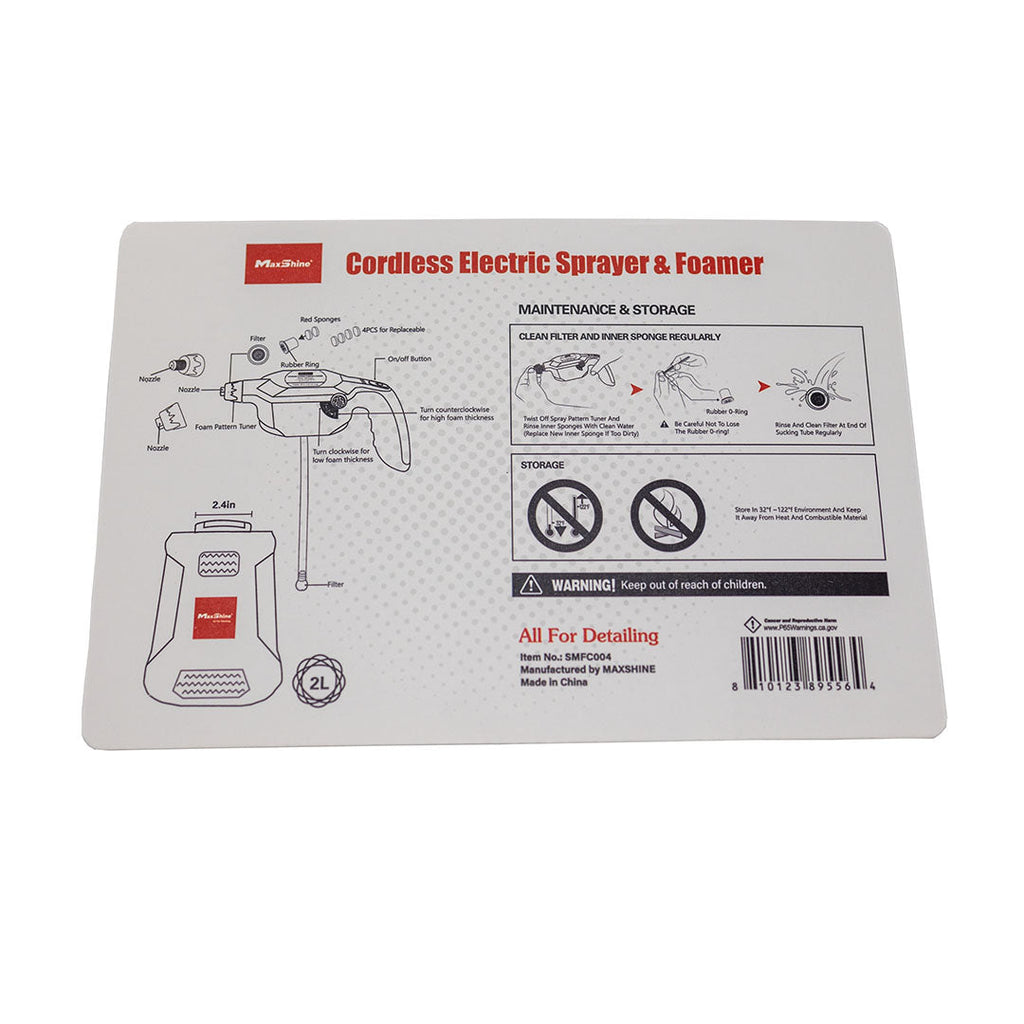 Cordless Electric Sprayer & Foamer